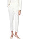 Γυναικείο Capri Chino Παντελόνι σε Ίσια Γραμμή Off White