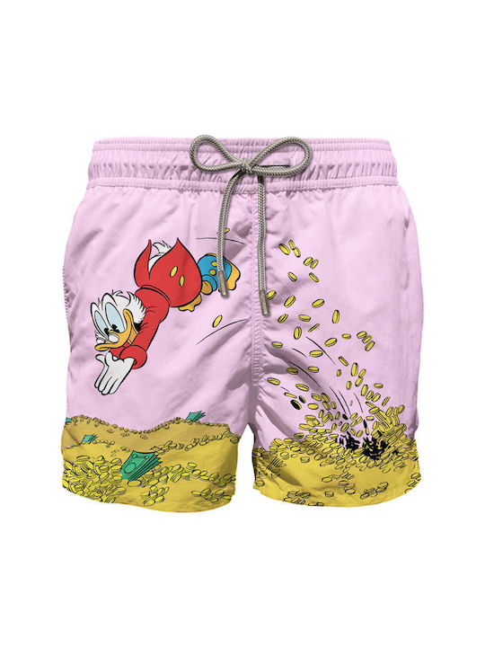 MC2 Herren Badebekleidung Shorts Rosa mit Mustern