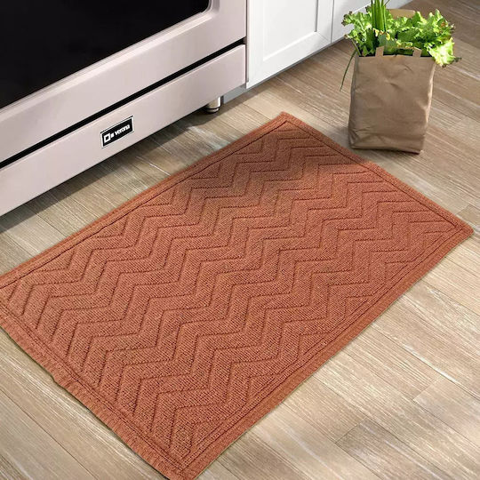 Lino Home Virtuve Ορθογώνιο Χαλάκι Κουζίνας 60x90cm 7300000525 Terracota Lino Home Virtuve Ορθογώνιο Χαλάκι Κουζίνας 60x90cm 7300000525 Terracota