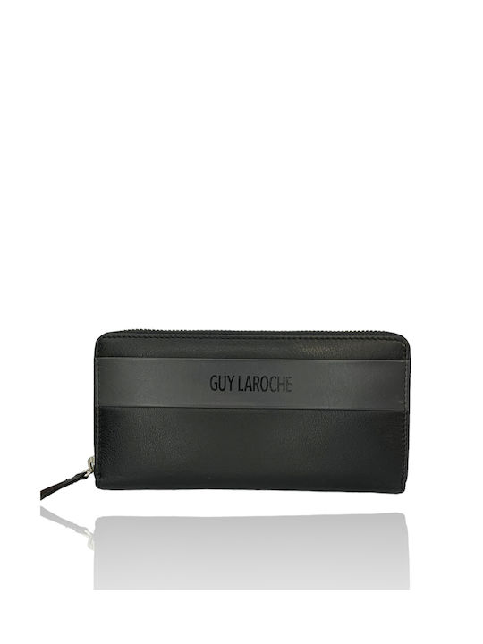 Guy Laroche Large Leather Women's Wallet with RFID Black