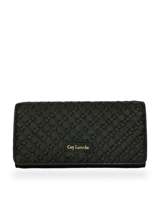Large Leather Women's Wallet Classic with RFID Black