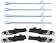 Set 4 Anchors Securing Trampoline Zola Anchor Size 30 Cm Belt Size 135 Cm
