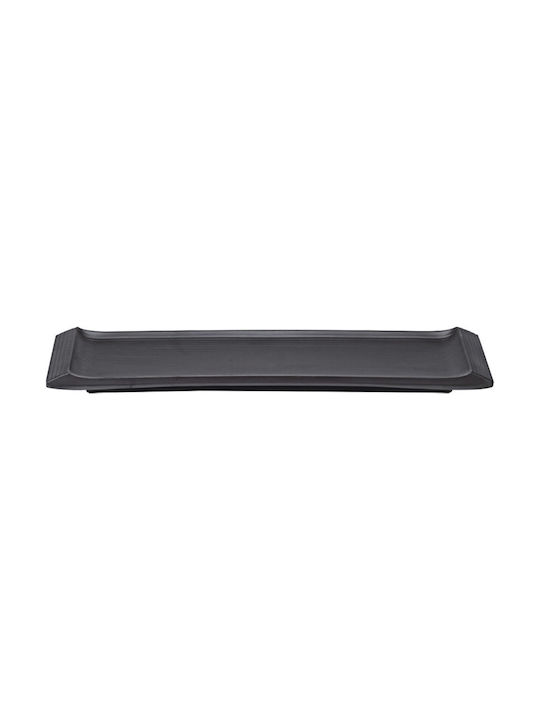 Ready Serving Platter Rectangular Black