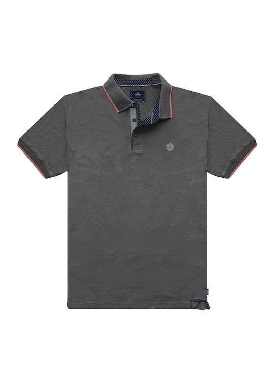 Double Men's Blouse Polo Gray