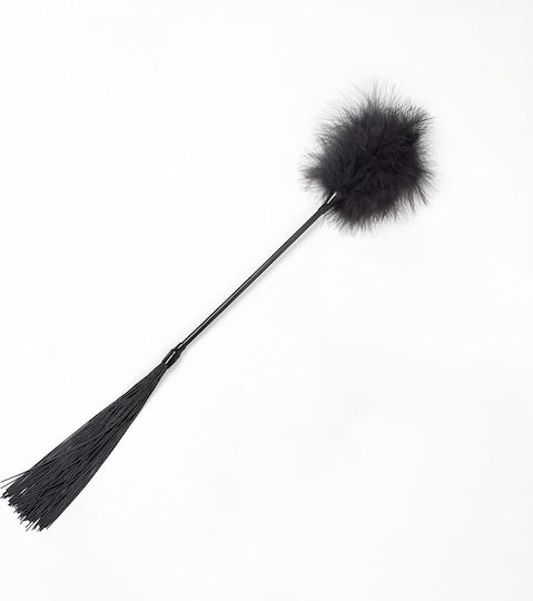 Secret Play Secret Play Duster + Μαστίγιο σε Μαύρο Χρώμα
