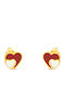 Goldjewels Gold Plated Kids Earrings Studs Hearts from Silver
