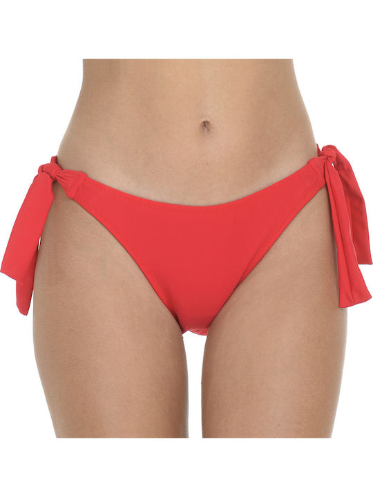 MiandMi Bikini Slip με Κορδονάκια Κόκκινο