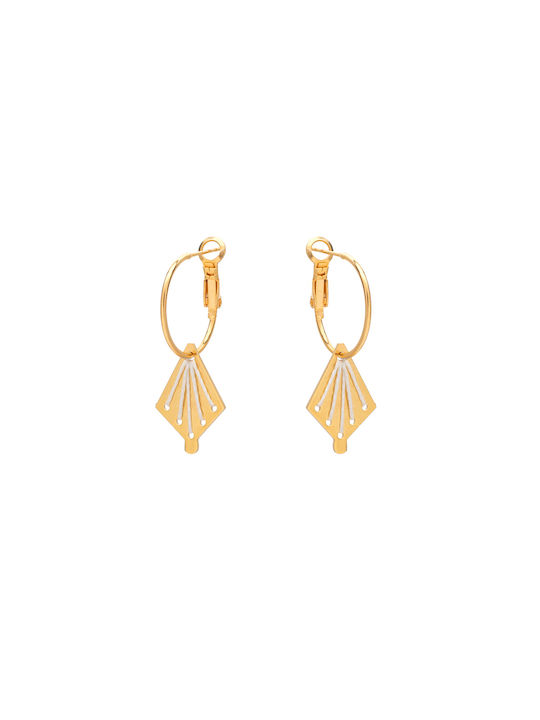 Kedima Dalia White Hanging Earrings