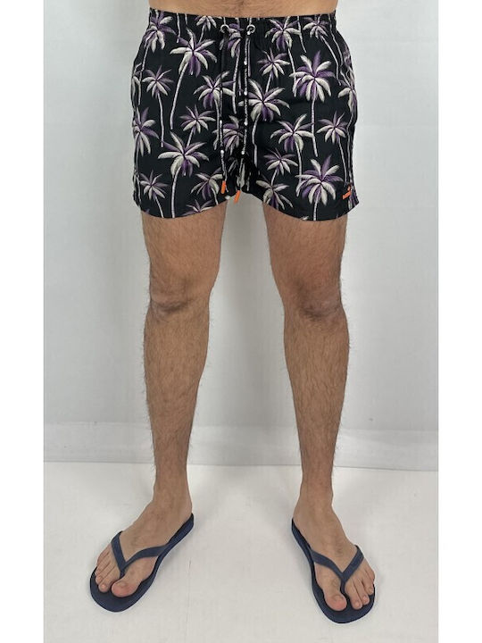 Ανδρικό Μαγιό Σορτς Μαύρο Floral