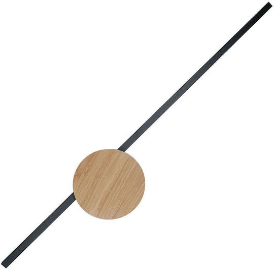 TK Lighting Modern Lamp Wall with Integrated LED and Natural White Light Brown 17x17x45cm