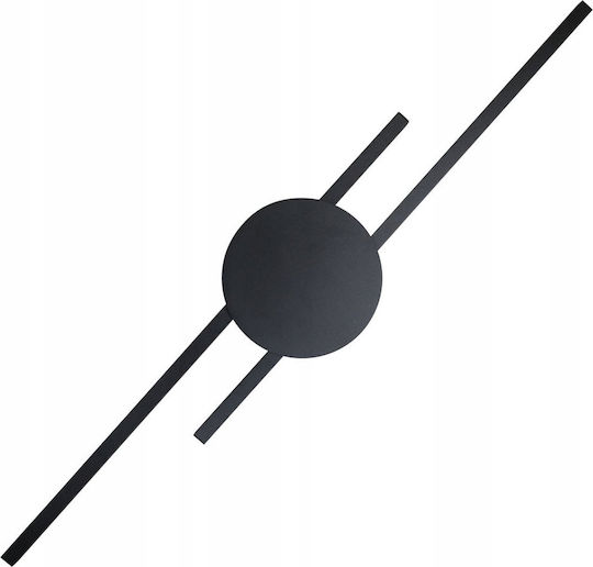 TK Lighting Lamp Wall Black 17x17x45cm