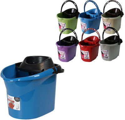 Mop Bucket with Squeezer Plastic Capacity 15lt (Various Colors)