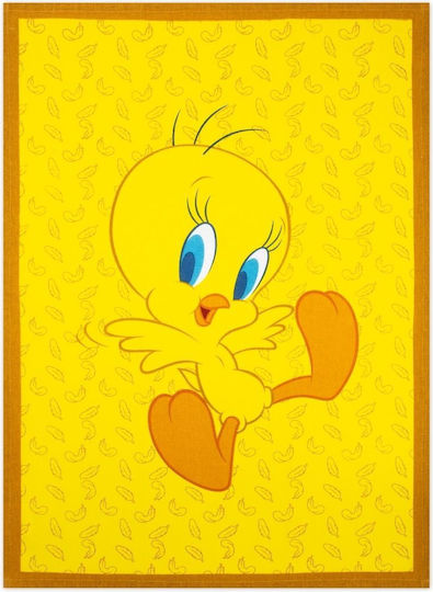 Excelsa Towel from 100% Cotton Yellow Tweety 70x50cm