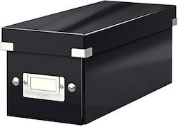 Leitz Χάρτινο Κουτί Αρχειοθέτησης με Καπάκι 12x12.4x35.4εκ. Μαύρο