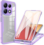 Techsuit 360 Full Cover Silicone Set with Glass Purple (Redmi Note 13 Pro 4G / Poco M6 Pro 4G)