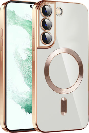 Techsuit Umschlag Rückseite Silikon Gold (Galaxy S22 5G)