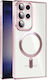 Techsuit Umschlag Rückseite Silikon Rosa (Galaxy S21 Ultra 5G)