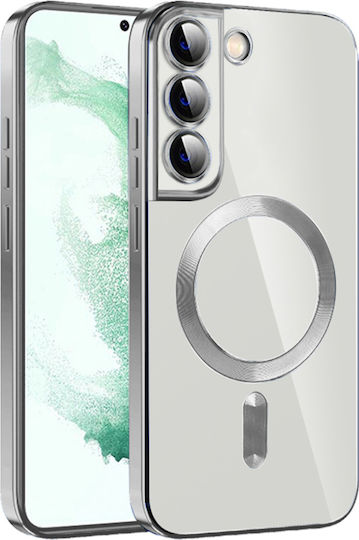 Techsuit Umschlag Rückseite Silikon Silber (Galaxy S21 FE 5G)