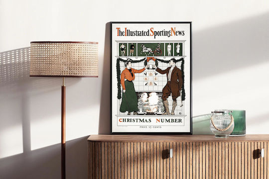 The Illustrated Sporting News. Christmas Number (ca. 1890– 1900) By Edward Penfield Painting on Canvas 40x65cm