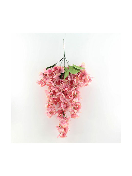 Supergreens Plantă Artificială Agățătoare Wisteria chineză Pink 74cm 1buc