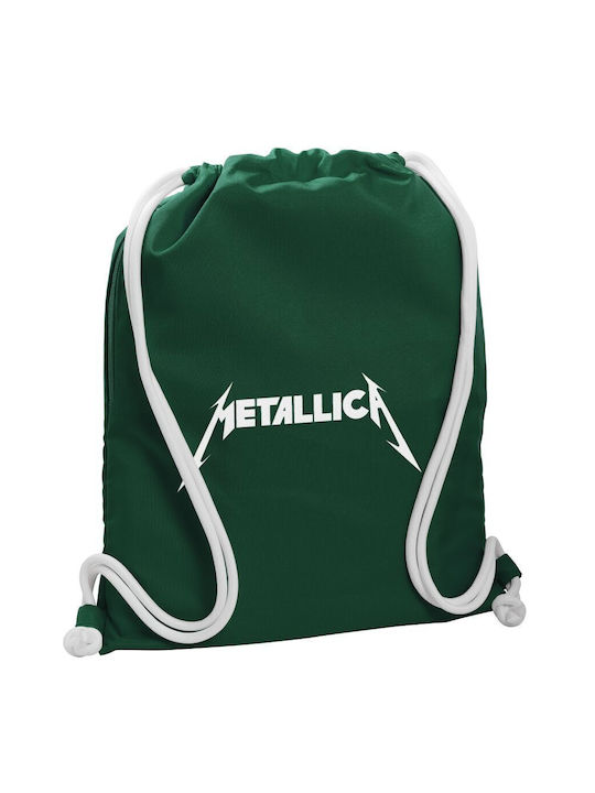 Koupakoupa Metallica Logo Geantă Înapoi Sala de sport Verde