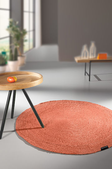 Guy Laroche Covoare Living Rotund De Vară Din Iută Coral Φ150cm