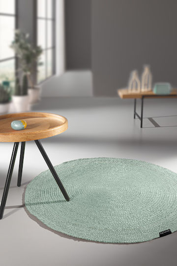 Guy Laroche Native Rug Round Summer from Jute Aqua