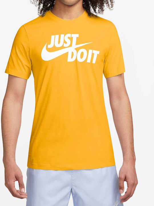 Nike T-shirt Bărbătesc cu Mânecă Scurtă YELLOW