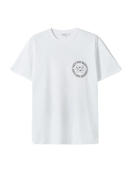 Alcott T-shirt Bărbătesc cu Mânecă Scurtă Alb