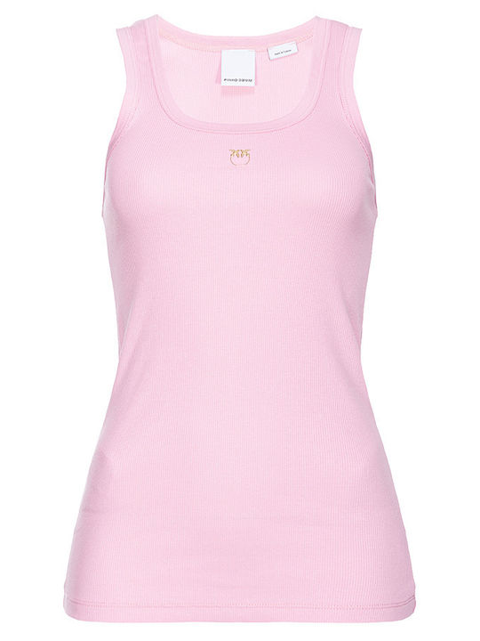 Pinko Damen Bluse Baumwoll Ärmellos Pink