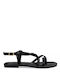 Envie Shoes Damen Flache Sandalen in Schwarz Farbe