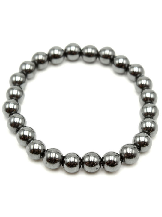 Men's Silver Beaded Bracelet Man88