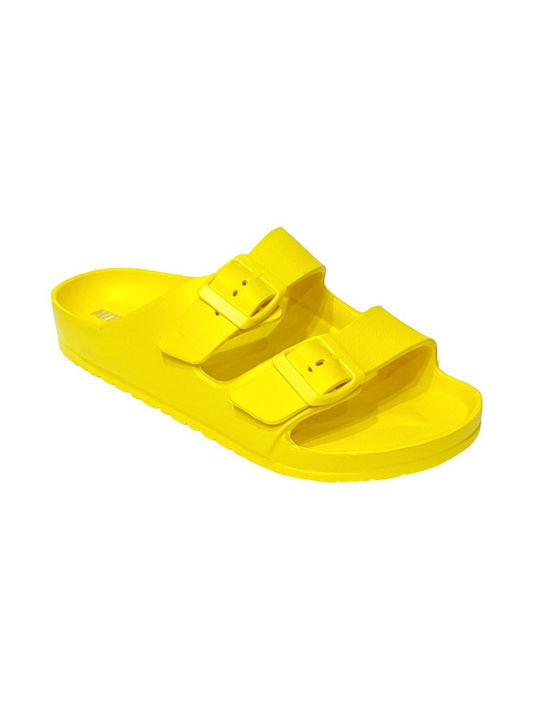 Mitsuko Frauen Flip Flops in Gelb Farbe