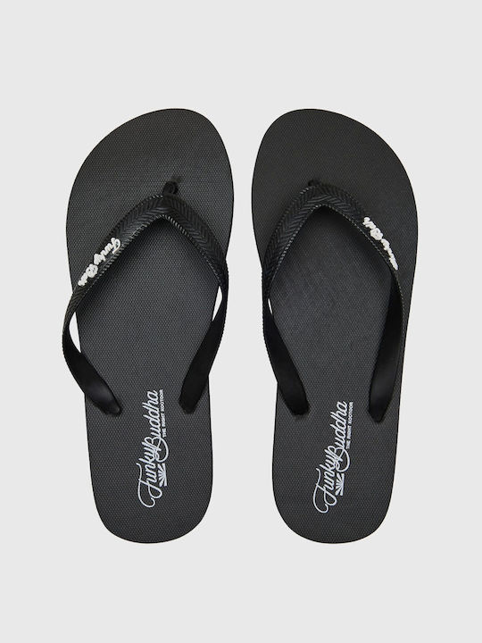 Funky Buddha Frauen Flip Flops in Schwarz Farbe