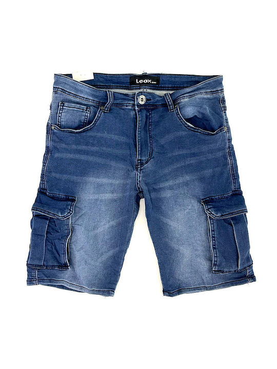 Ustyle Herrenshorts Jeans Blue