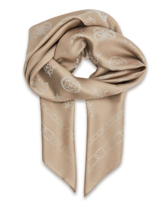 Guess Women's Scarf Camel Logo