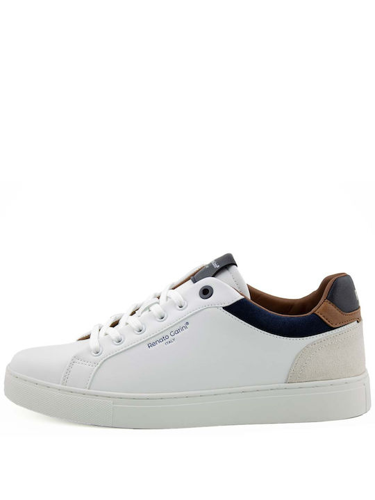 Renato Garini Herren Sneakers White / Tan / Navy