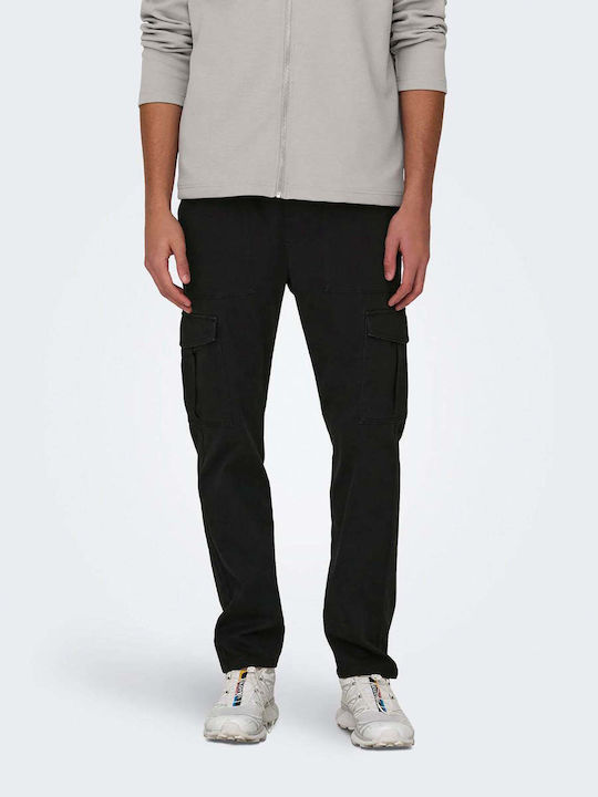 Only & Sons Men's Trousers Cargo Black