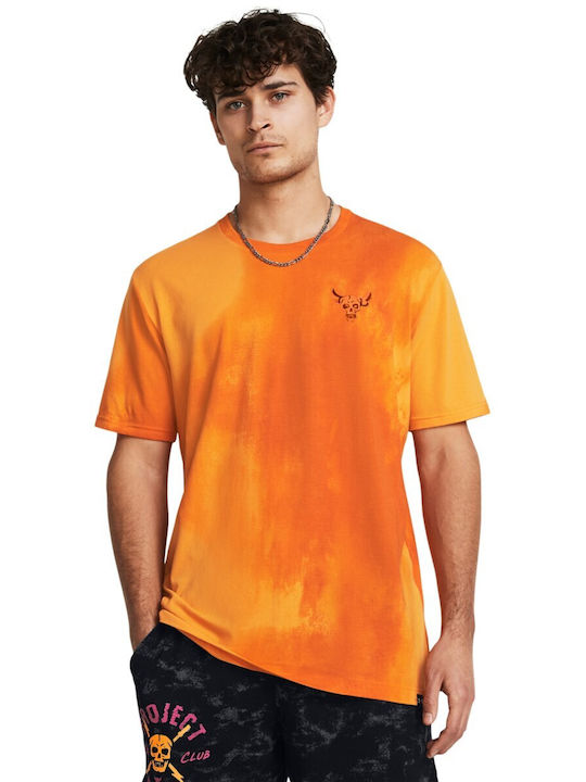 Under Armour T-shirt Bărbătesc cu Mânecă Scurtă Orange