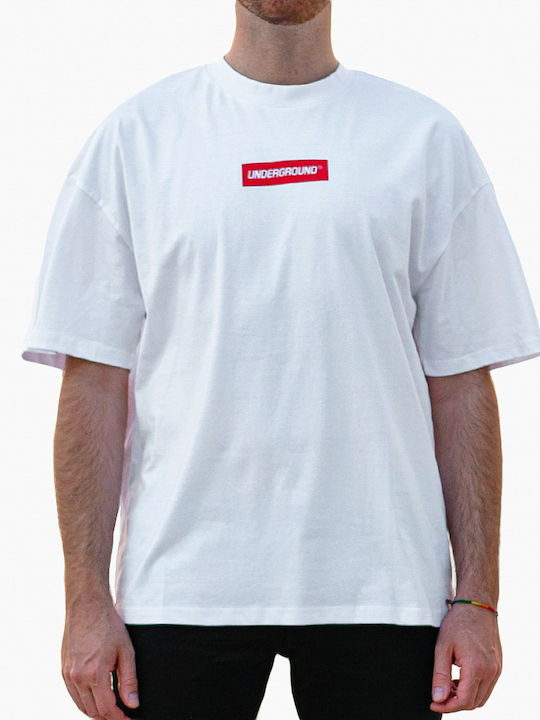 Underground Ανδρικό T-shirt Κοντομάνικο White