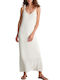 Dress Attrattivo Knitted Strappy Tie Dress 9p21820-off White Women's