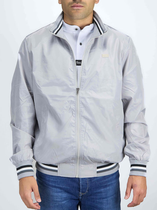 Paco & Co Men's Bomber Jacket Light Grey