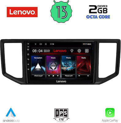 Lenovo Ηχοσύστημα Αυτοκινήτου 2DIN (Bluetooth/USB/AUX/WiFi/GPS/Apple-Carplay/Android-Auto) με Οθόνη Αφής 10"