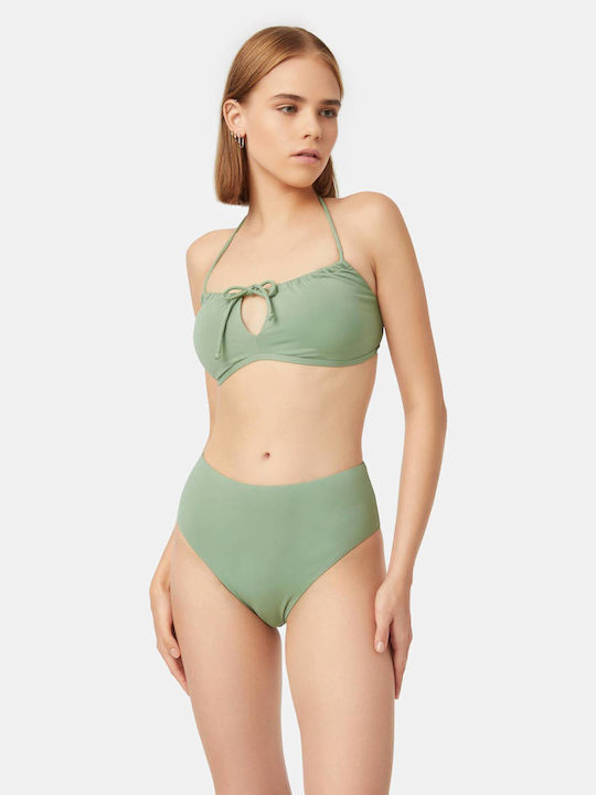 Minerva Bikini Slip High Waist Khaki