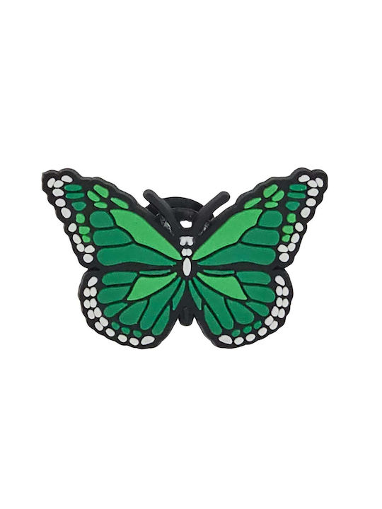 Jibbitz Διακοσμητικό Παπουτσιού Butterfly Πράσινο