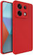 Soft Umschlag Rückseite Silikon Rot (Honor X6)