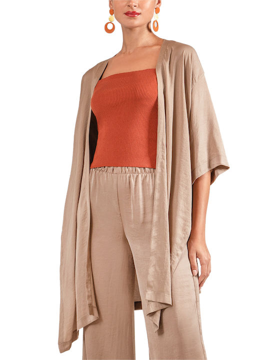 Moutaki Damen Kimono Beige