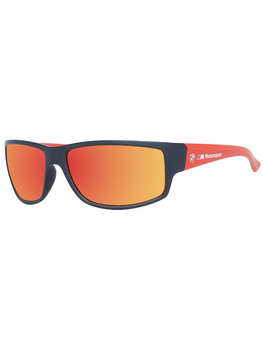 BMW Sonnenbrillen mit Orange Rahmen und Orange Spiegel Linse BS0033 02U