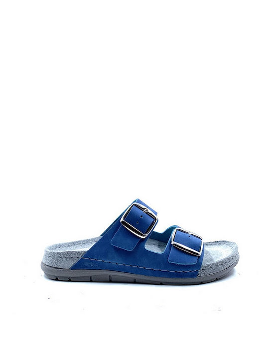 Sunny Sandals Sienna Women's Flat Sandals Anatomic in Light Blue Color