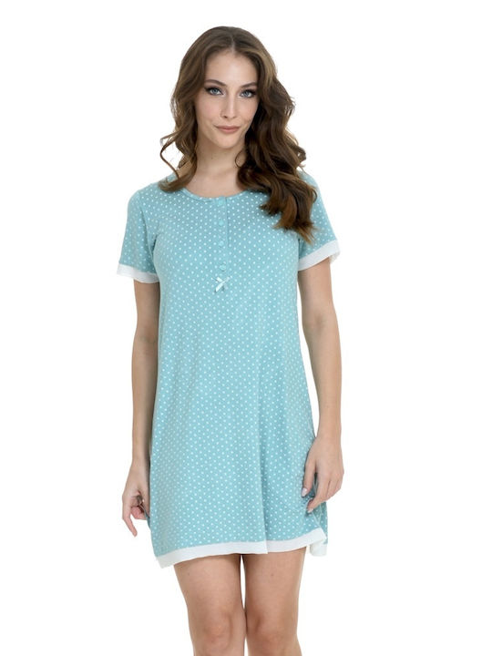 Zen by Daisy Summer Women's Nightdress Turquoise